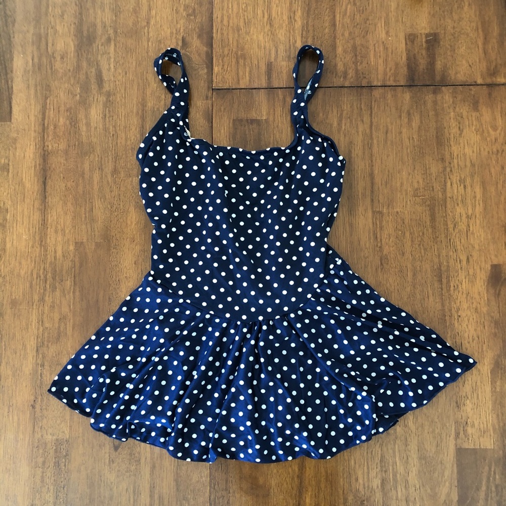Vintage 1950’s/1980’s One Piece Polka Dot Swimsuit